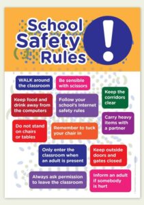 قواعد السلامة في المدرسة